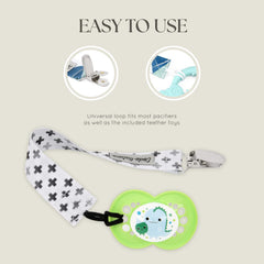 Dodo Babies water-resistant case protects essentials from spills.