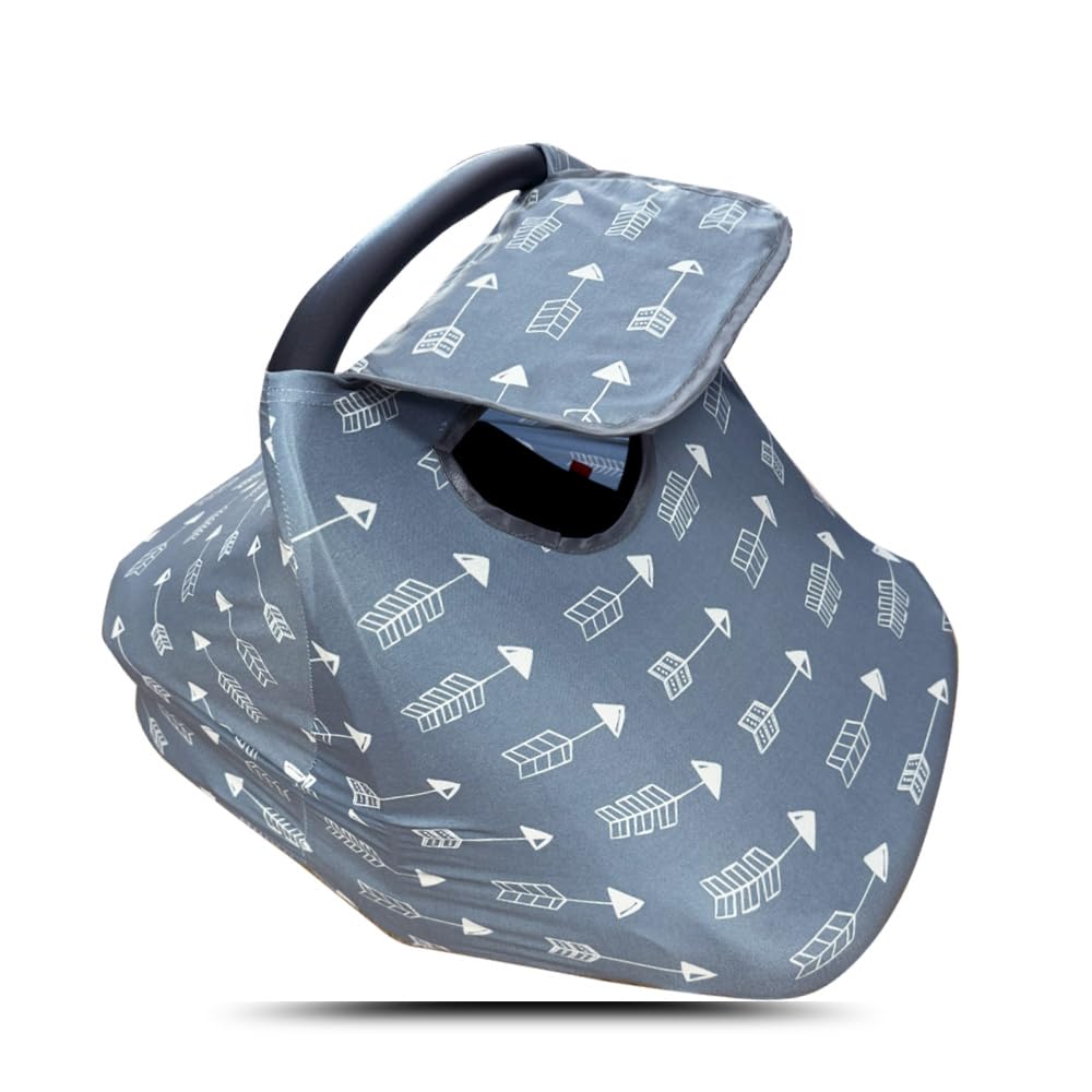 DODO NICI car seat cover in grey with stretchy fabric for full coverage and comfort.