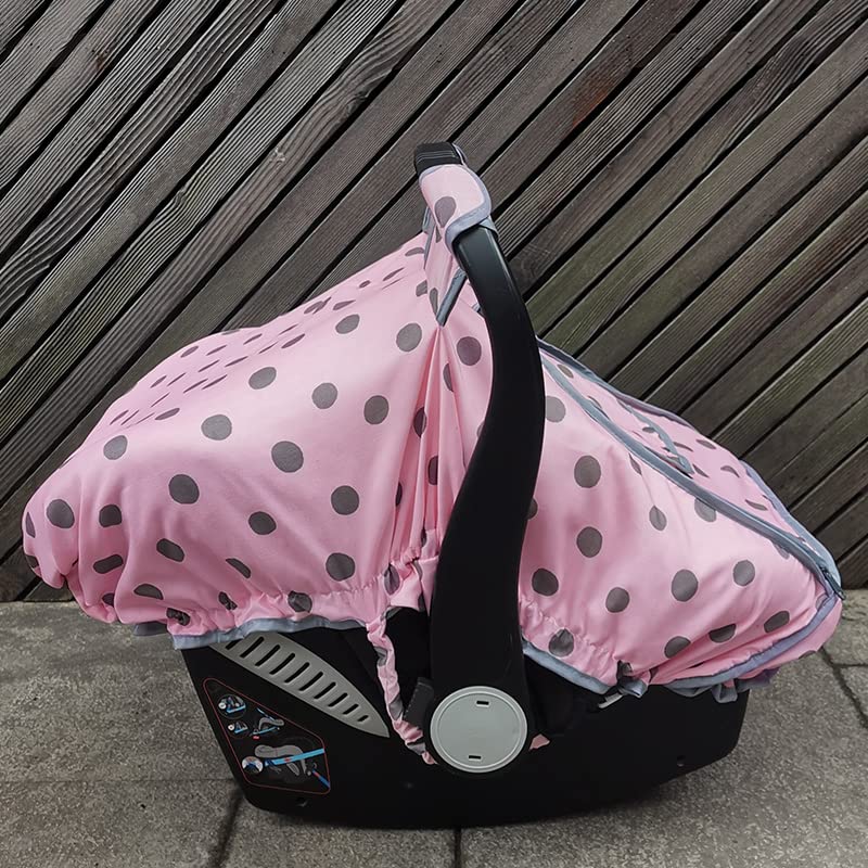 Dodo Nici infant car seat canopy with window flap for eye contact