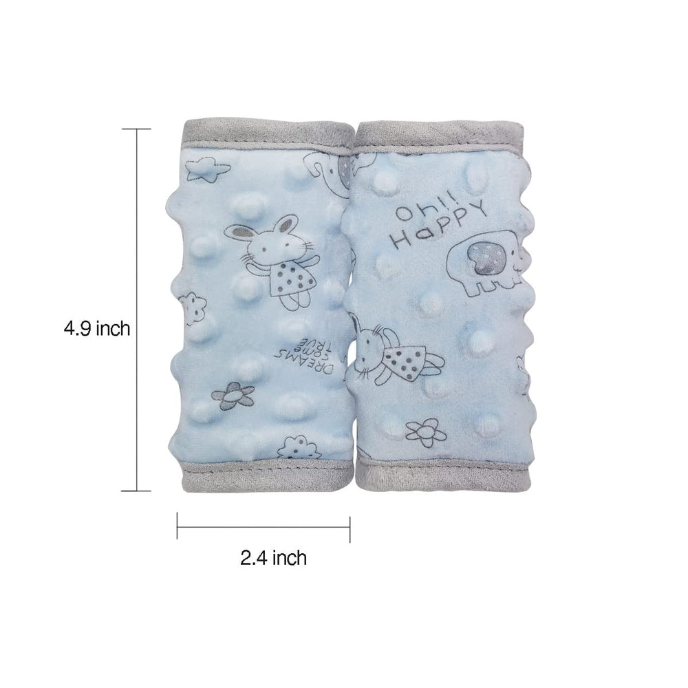 DODO NICI machine washable blue dotted minky car seat cover keeps travel clean