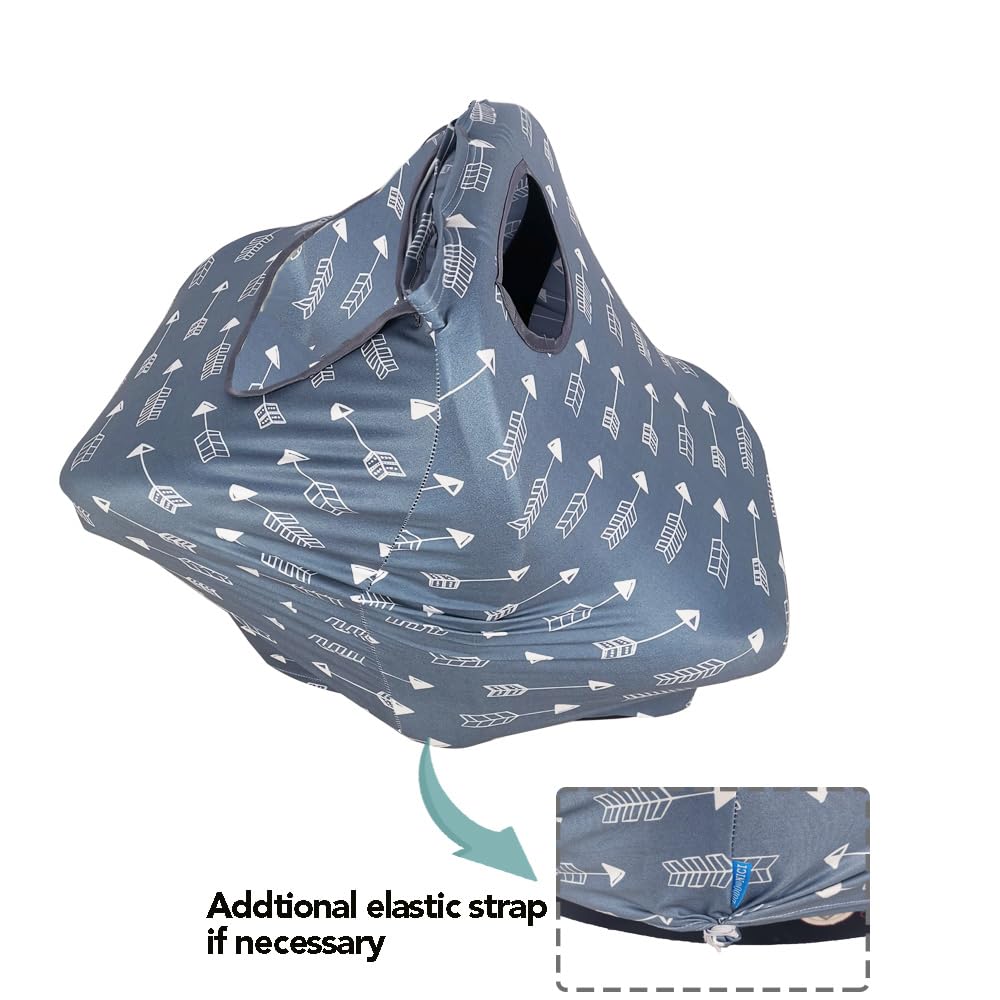 DODO NICI grey multi-use cover usable as car seat and nursing shield.