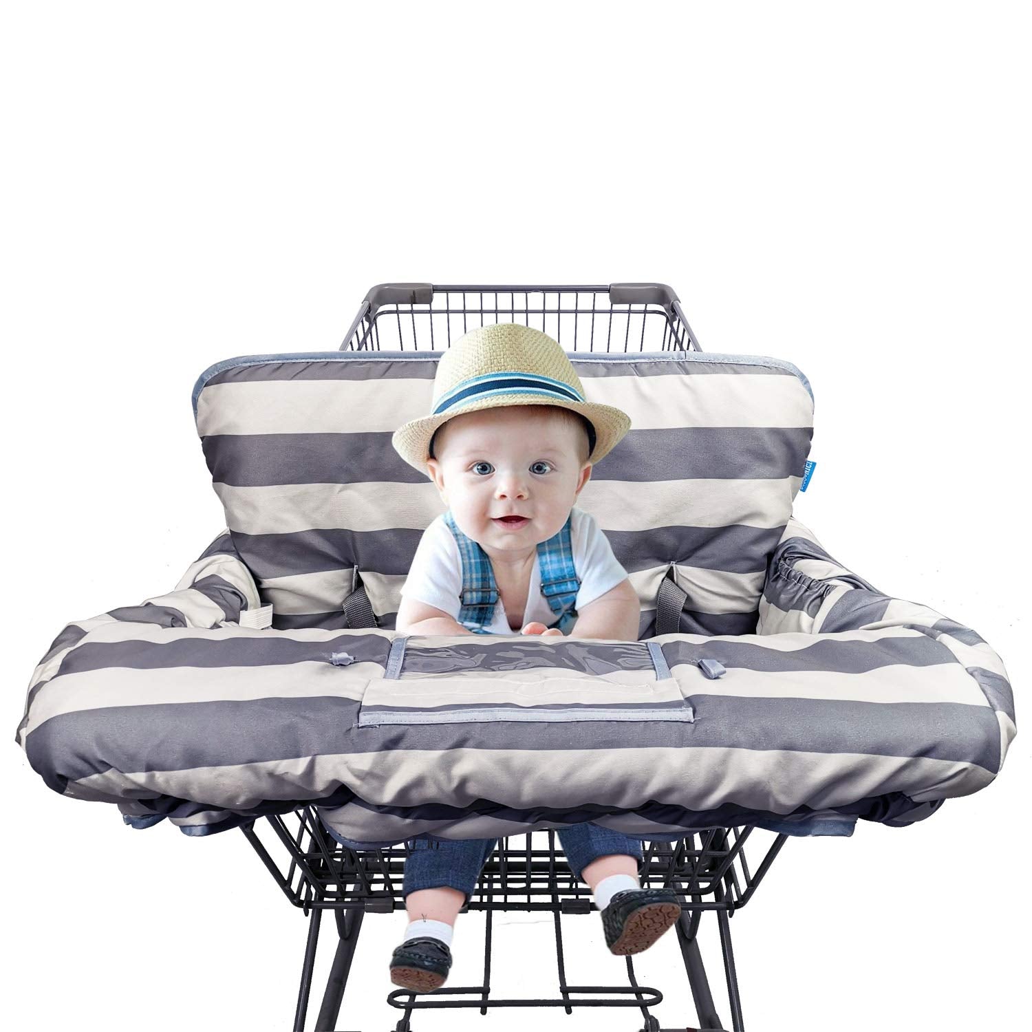 DODO NICI shopping cart cover provides full-coverage protection for baby seats.