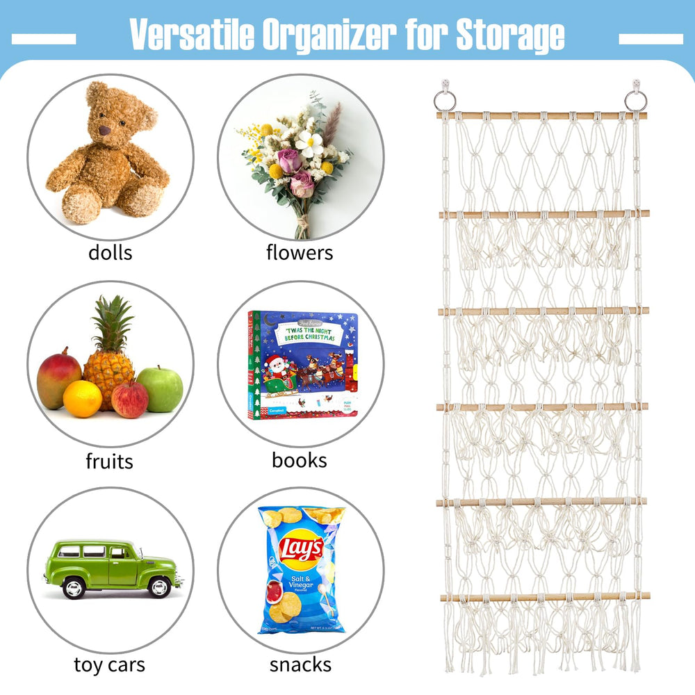DOEGUAIY hanging toy organizer example in a playroom saves floor space