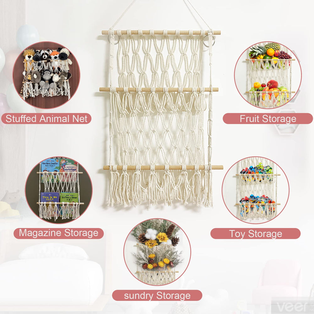 DOEGUAIY stuffed animal hammock capacity up to 15 kg for plush storage