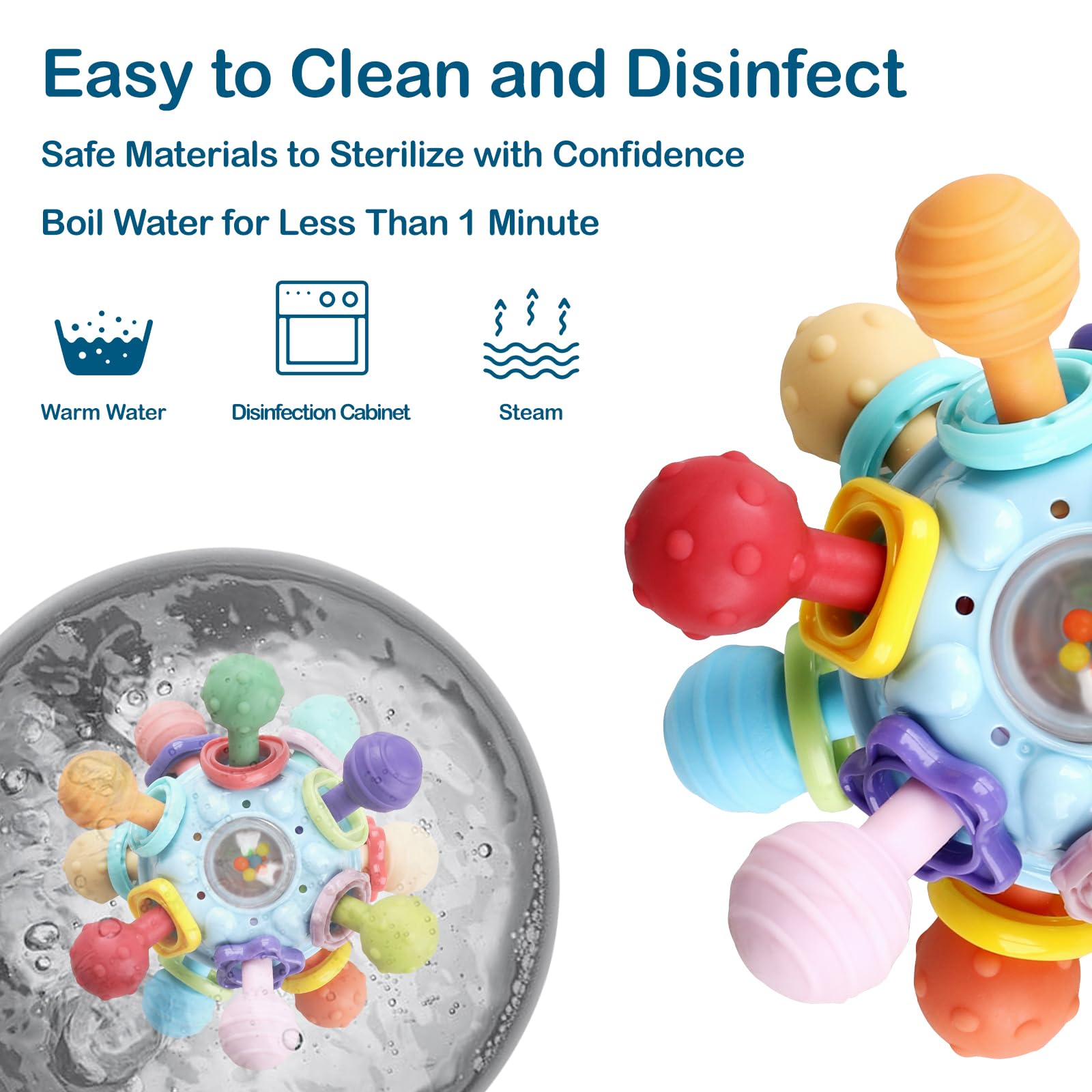 Dofaxgo baby gift-basket-teether makes a thoughtful present for new parents.
