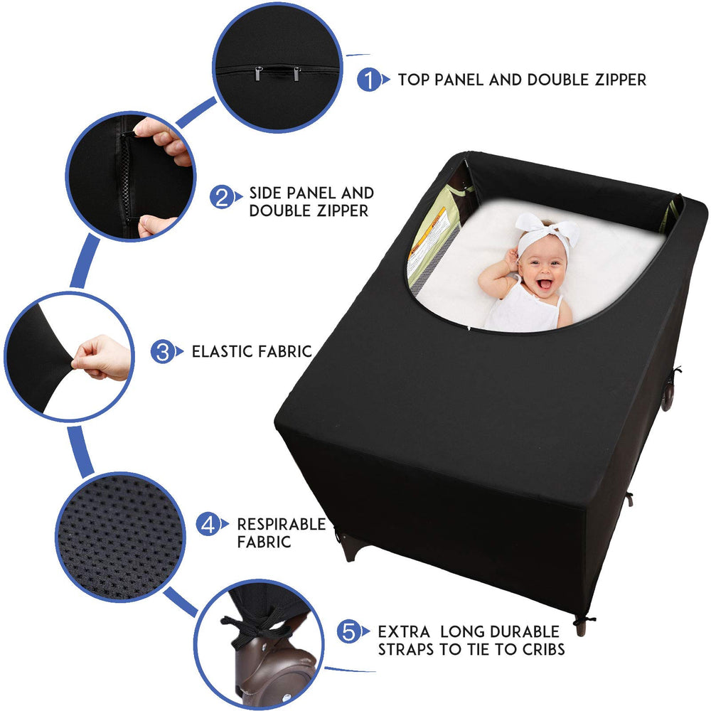 Dofilachy blackout cover side vent panel open for adjustable light