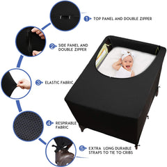 Dofilachy blackout cover side vent panel open for adjustable light