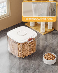Dog Food Storage Small 10lb bin shows contents at a glance for easy meal planning