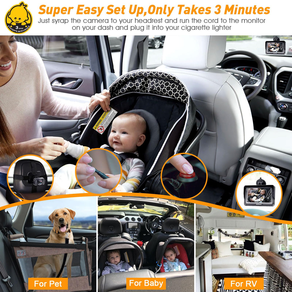 DoHonest 2-Pack night-vision delivers clear backseat view in low light.