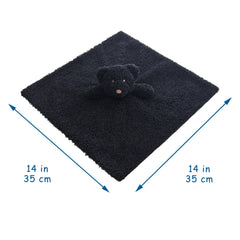 Doindute teddy bear security blanket 14-inch size ideal for grabbing and soothing during cuddles.