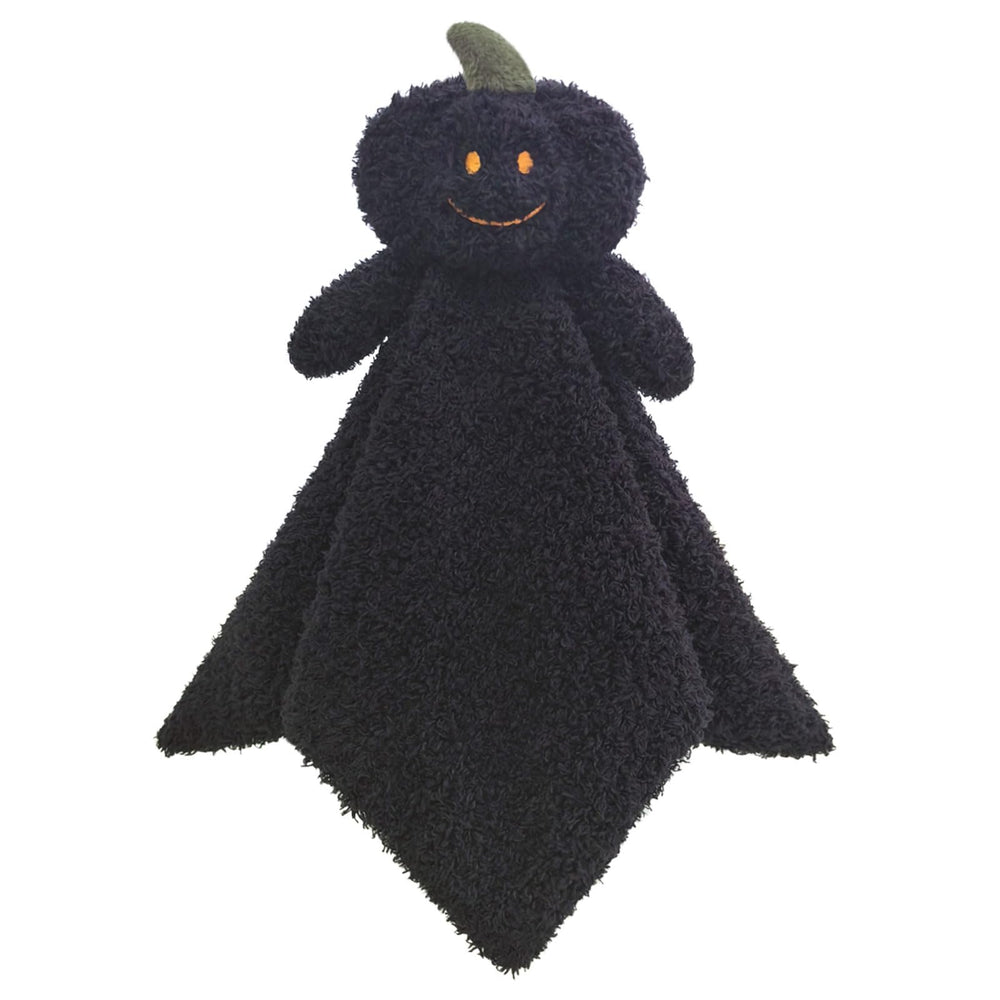 Doindute baby-black-pumpkin-lovie-blanket provides soothing 14-inch security for naptime.