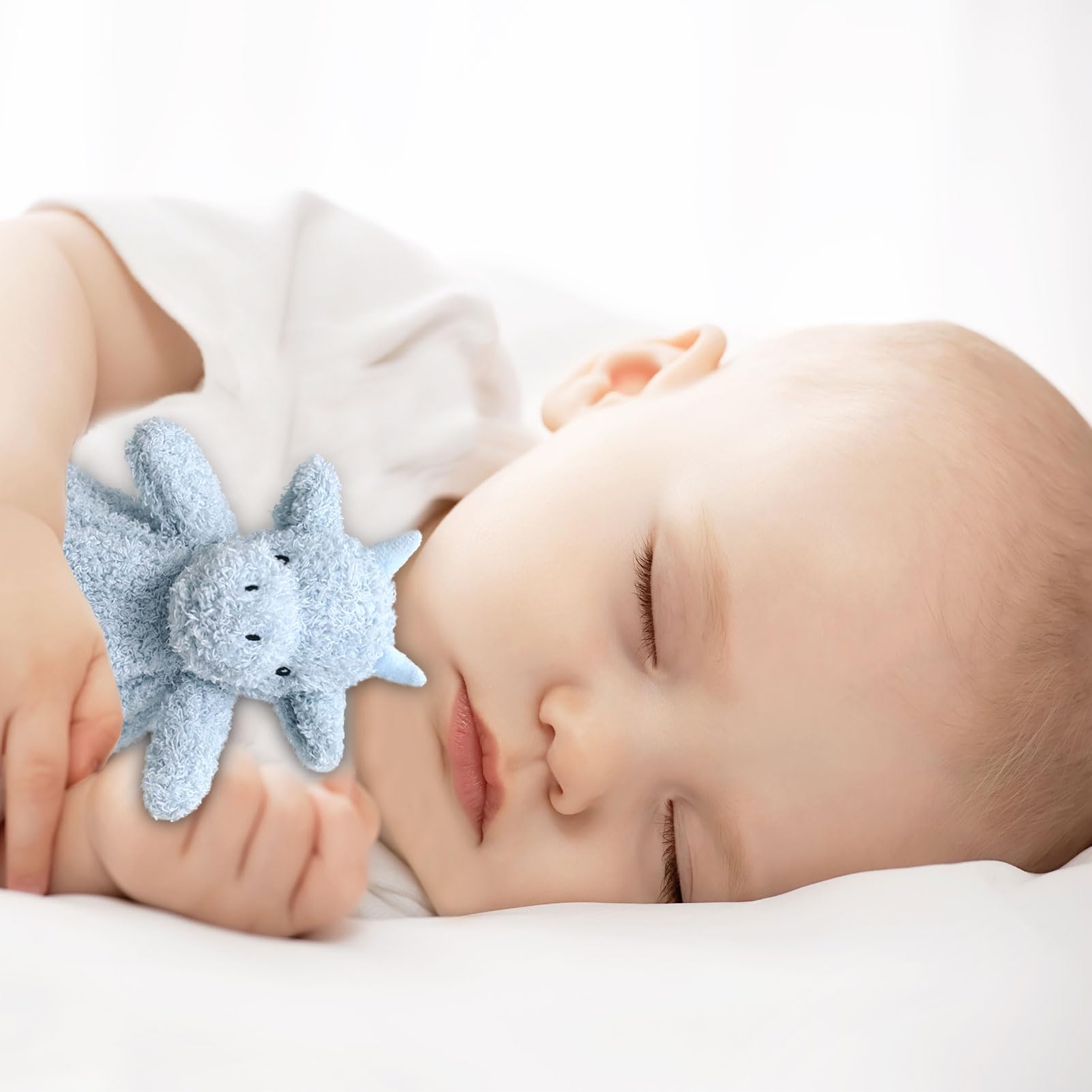 Doindute baby blue dragon snuggle face for nap time