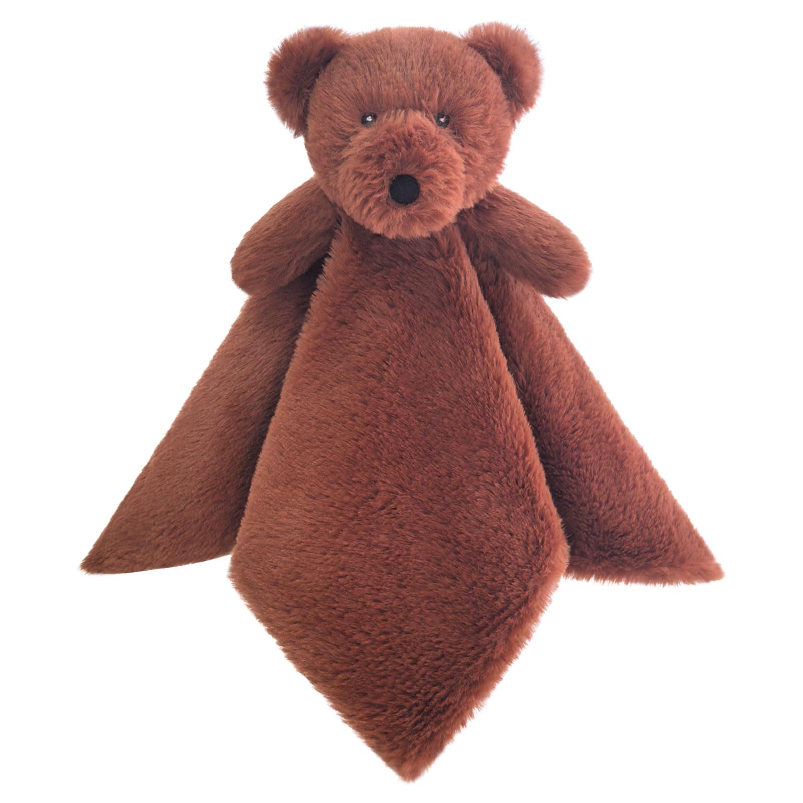 Doindute bear-lovey-blanket offers a cuddly 14-inch companion for soothing naps.
