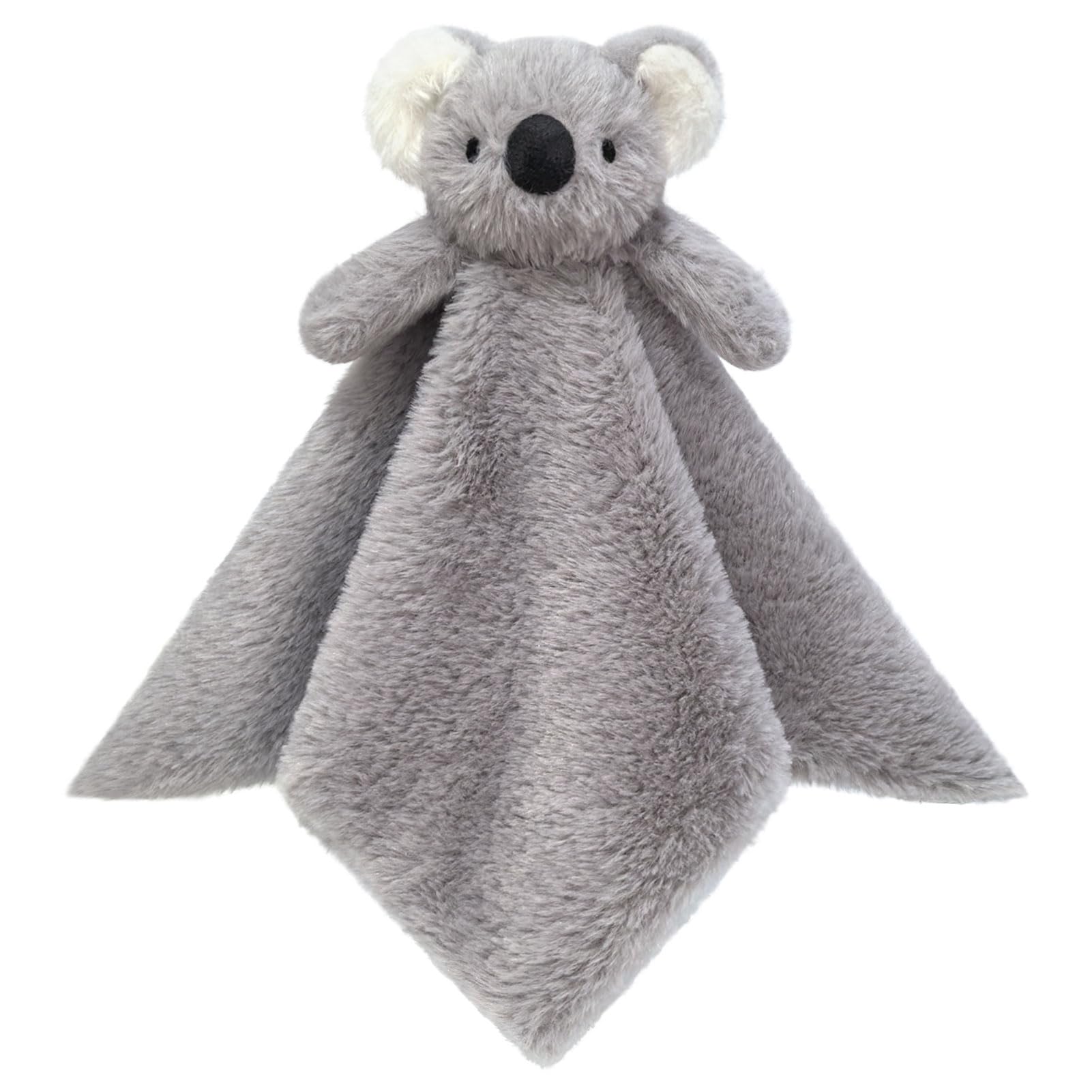 Doindute baby gray koala soft blanket closeup highlighting plush texture for soothing bedtime comfort.
