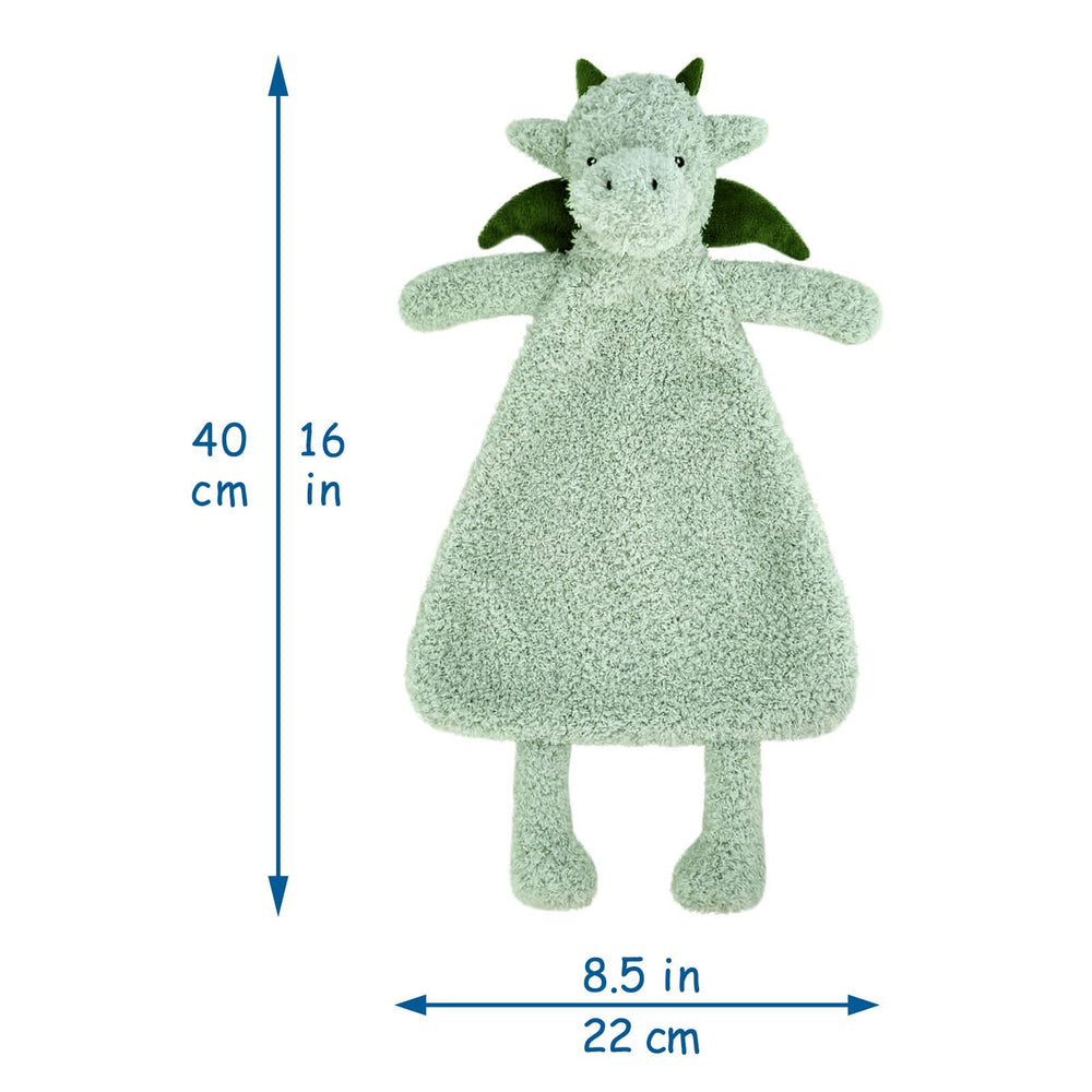 Doindute baby green dragon soft fabric ideal for safe tummy time and naps.