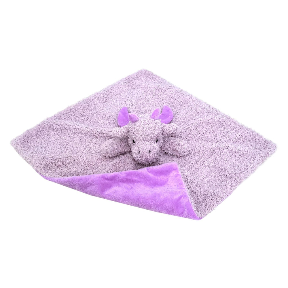 Doindute baby purple dragon lovie blanket nursery setting shows portable comfort buddy.