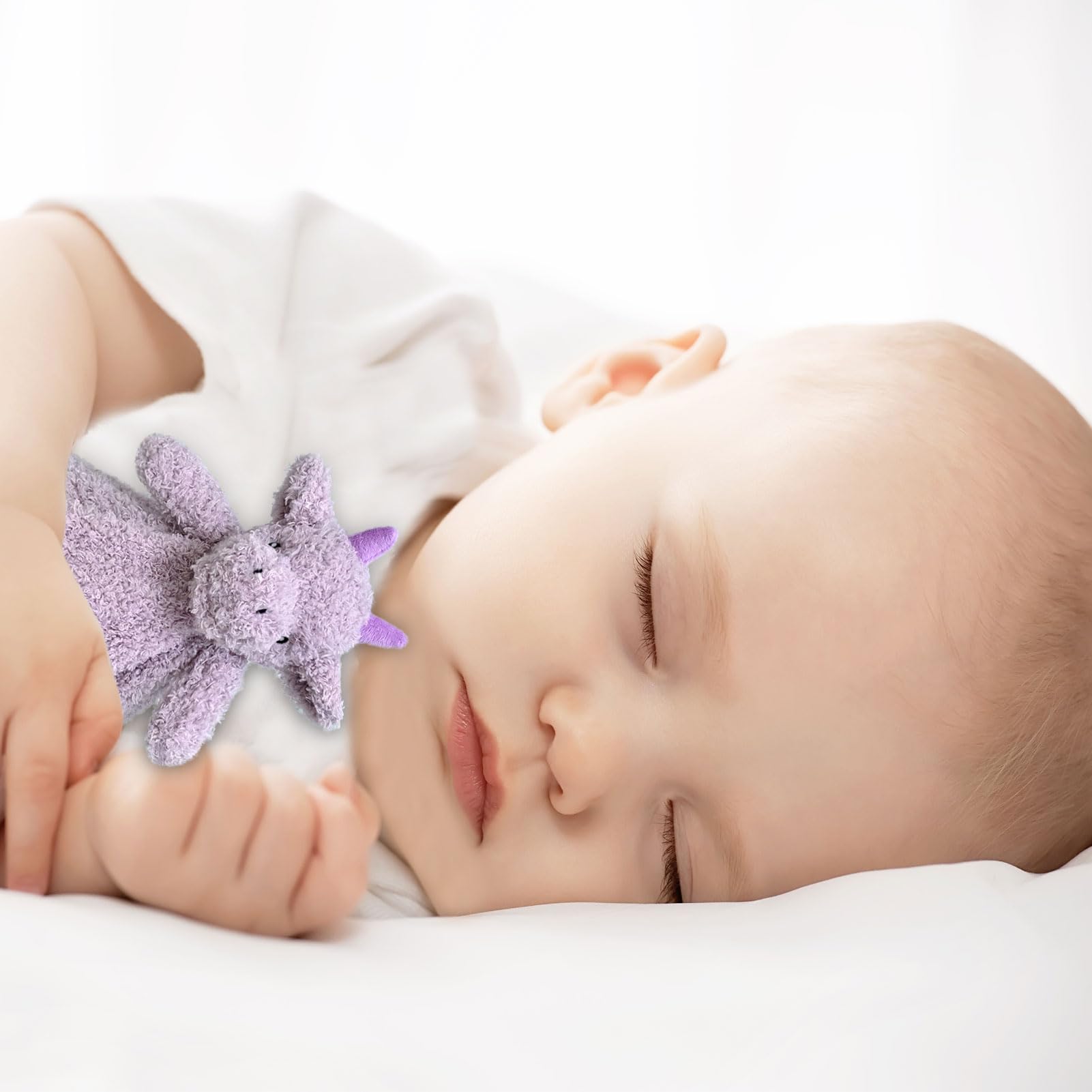 Doindute baby purple dragon lovie blanket packaged, ideal baby shower gift.