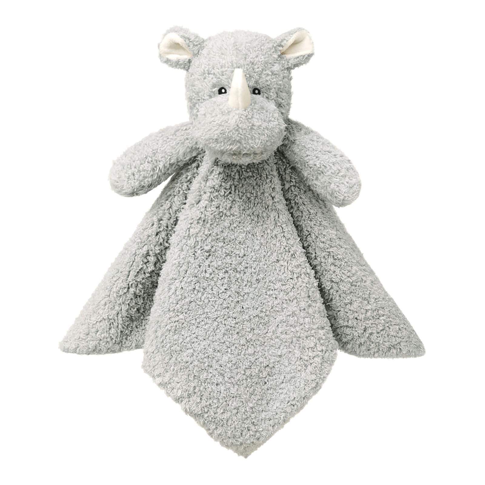 Doindute baby rhino lovie blanket 18-inch cuddly security companion for soothing sleep