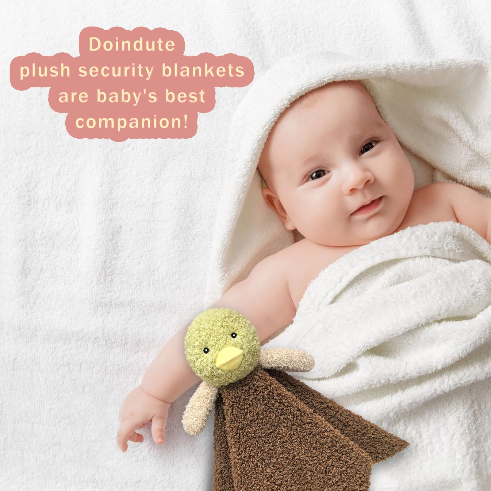 Doindute baby gift duck lovey makes a thoughtful shower or newborn present.