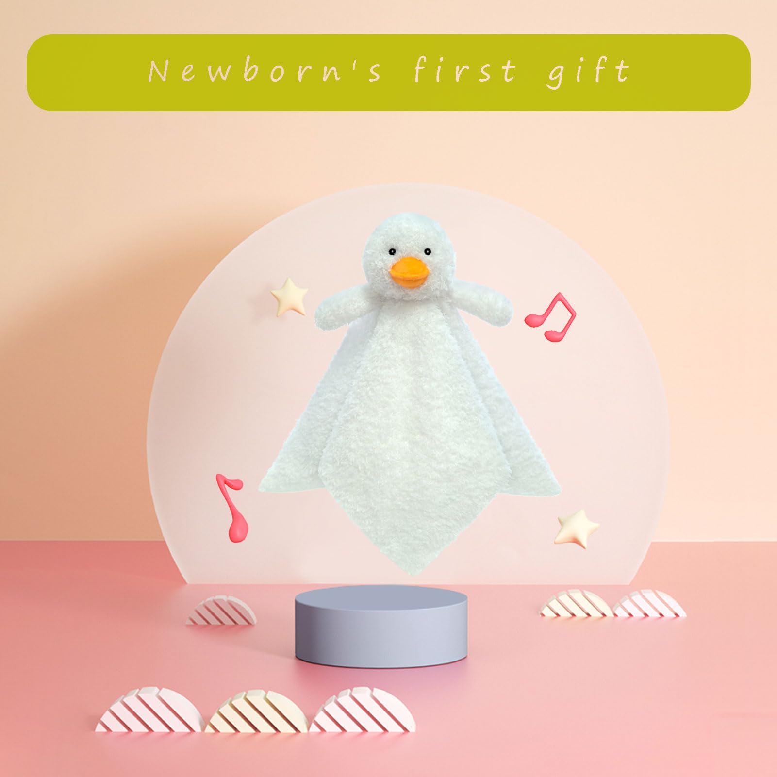 Doindute baby duck lovey is ideal for travel and stroller naps.