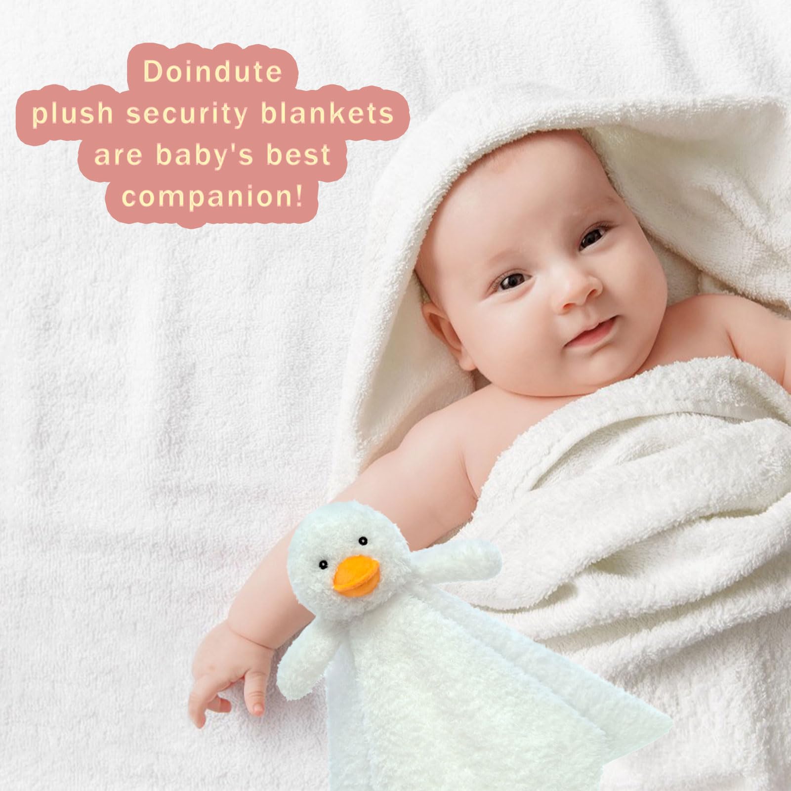 Doindute easy-care fabric keeps this plush companion ready for repeated use.