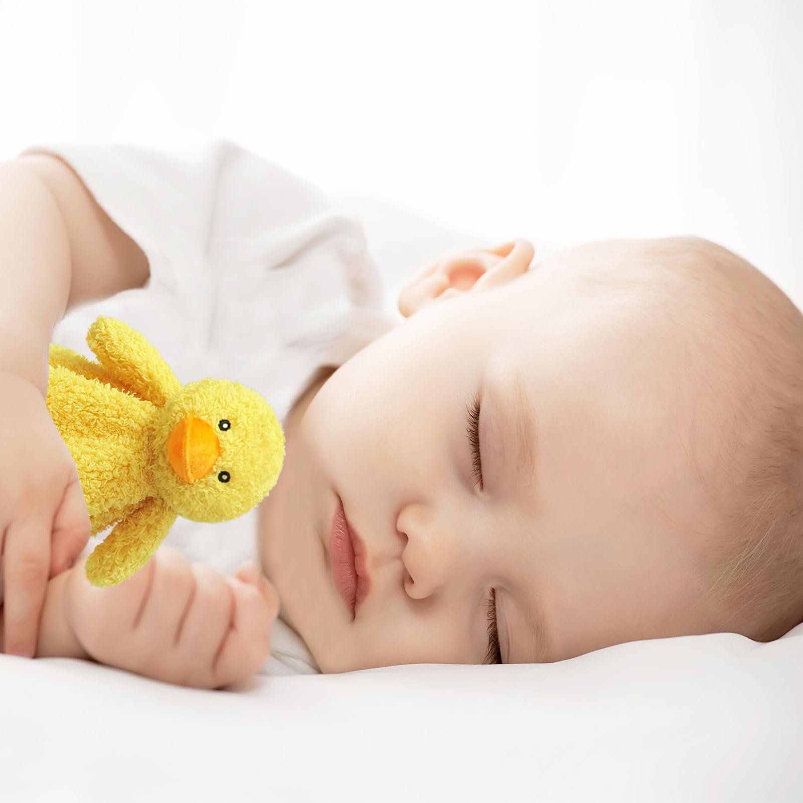Doindute 14-inch plush in a cozy nursery setting for snuggle.