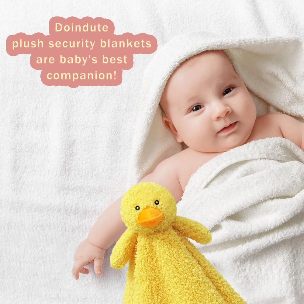 Doindute lovey duck offered as a baby shower gift option.