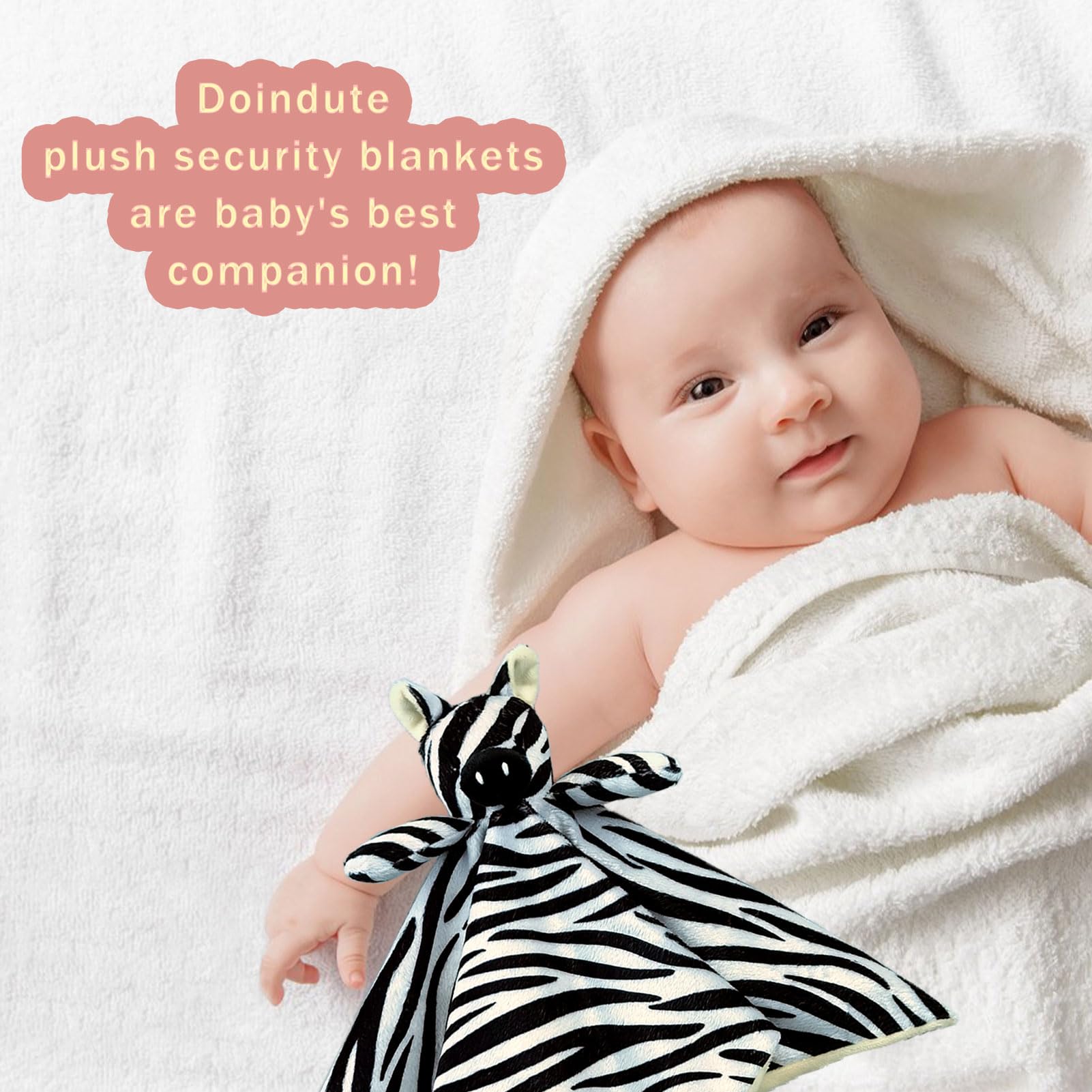 Doindute Baby Zebra gift-ready packaging image conveys ideal baby shower present