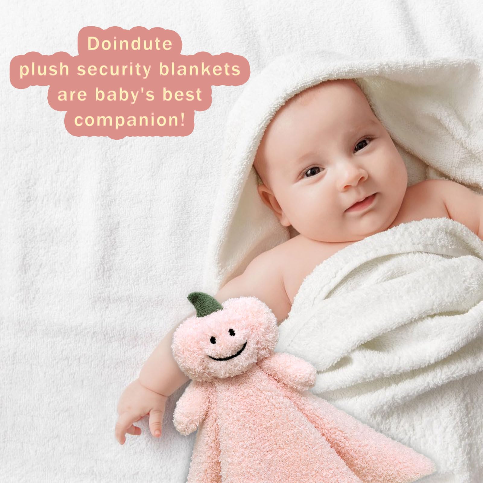Doindute plush pumpkin companion for naps and stroller moments