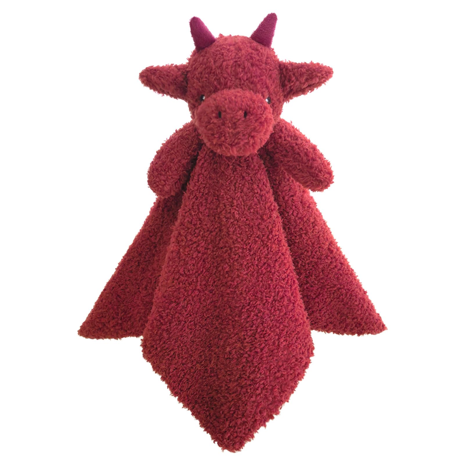 Doindute dragon lovey blanket closeup eyes highlights soft security for calm nap times.