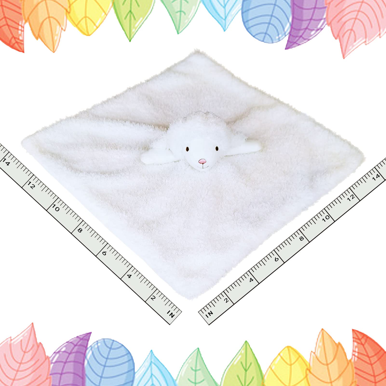 Doindute lamb with embroidered eyes and nose—hygienic safe texture for baby snuggles.