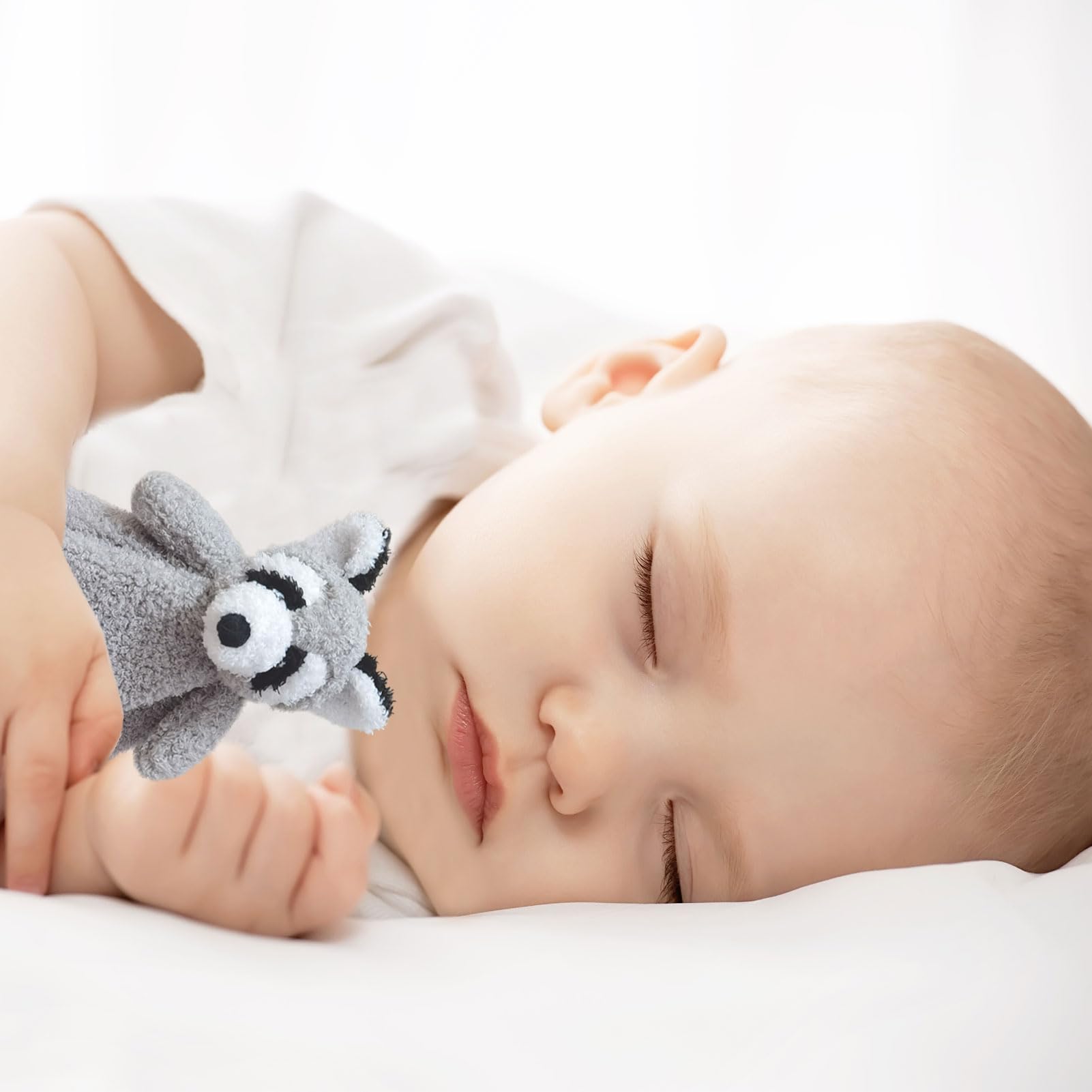 Doindute nursery plush raccoon helps little ones stay cozy during nap time