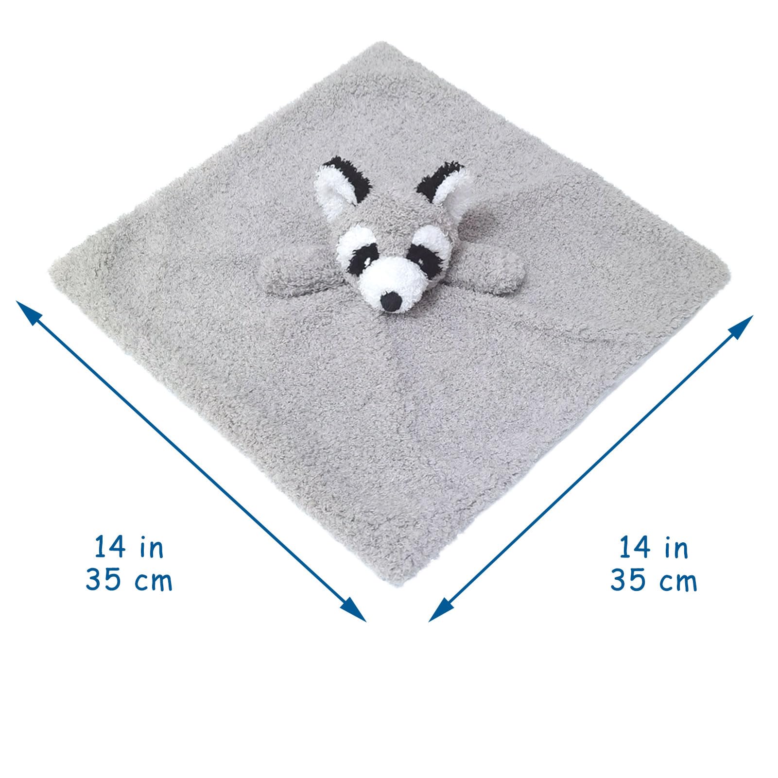 Doindute soft raccoon plush with embroidered eyes for gentle comfort