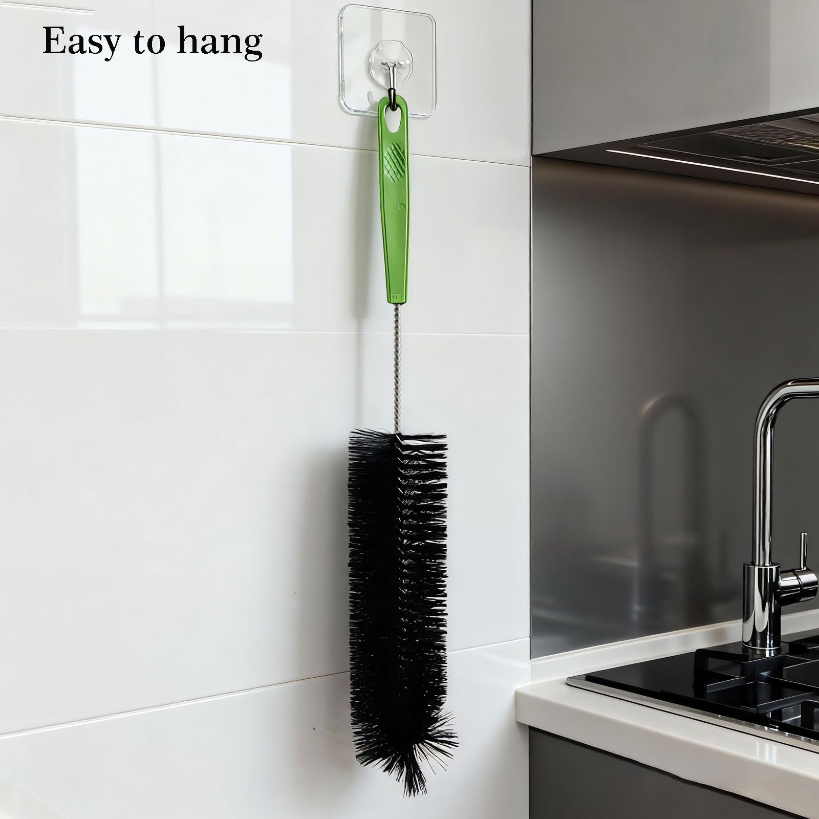 Dokpod comfort grip handle for secure cleaning with hanging design
