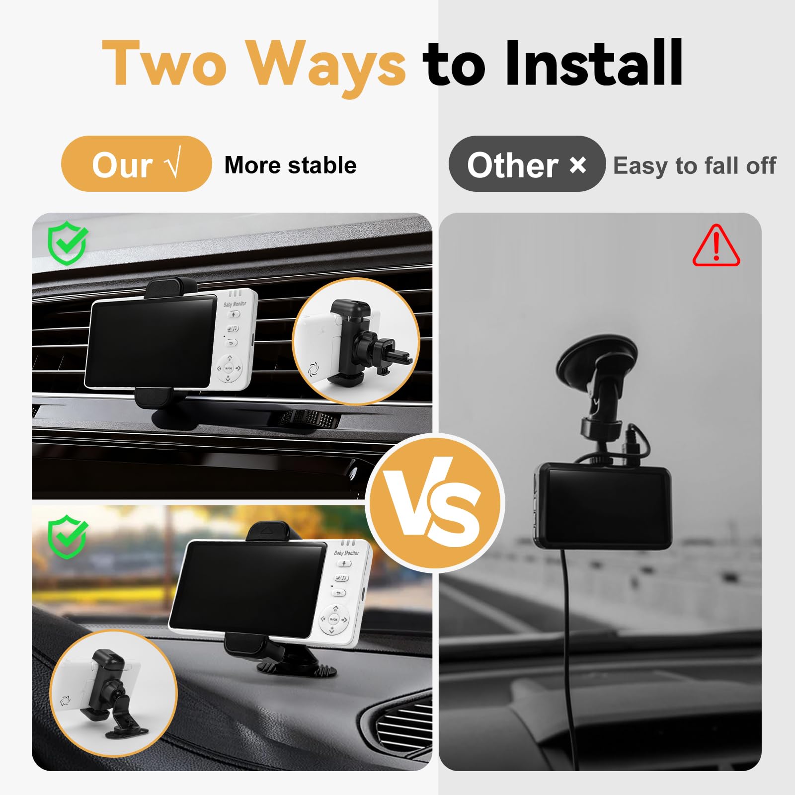 Doktorbaby automatic on-off keeps monitors powered with car ignition, reducing battery drain