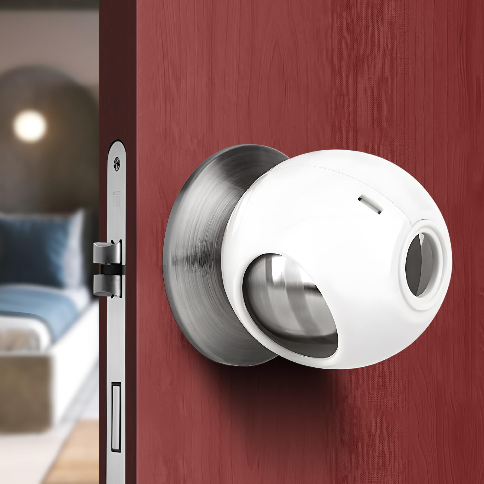 DoktorBaby door knob cover 6-pack closeup demonstrates kid-safe access control.