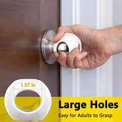 DoktorBaby door knob cover installs without tools for quick setup.