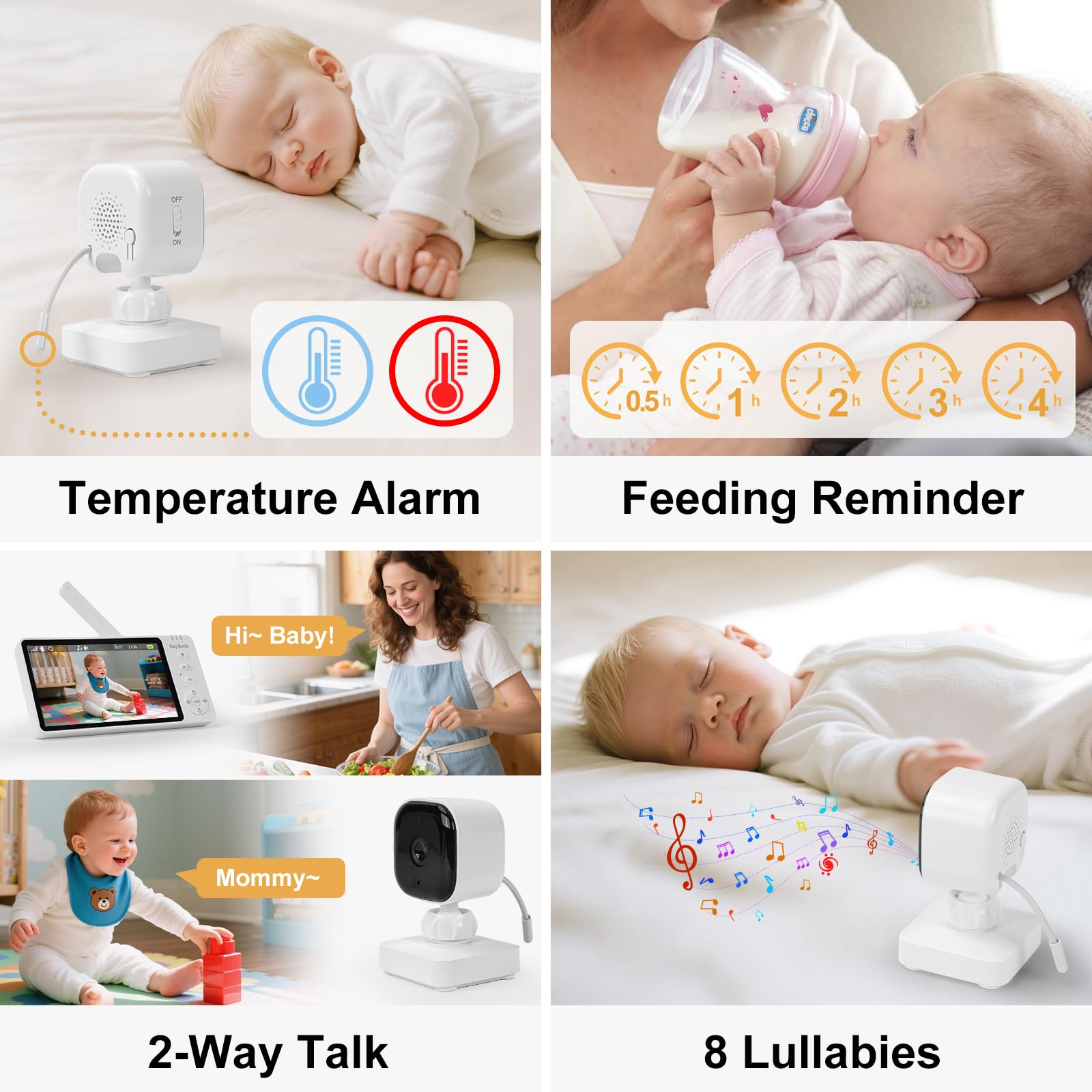 Doktorbaby lullabies and soothing sounds create a calming environment for quick baby settling