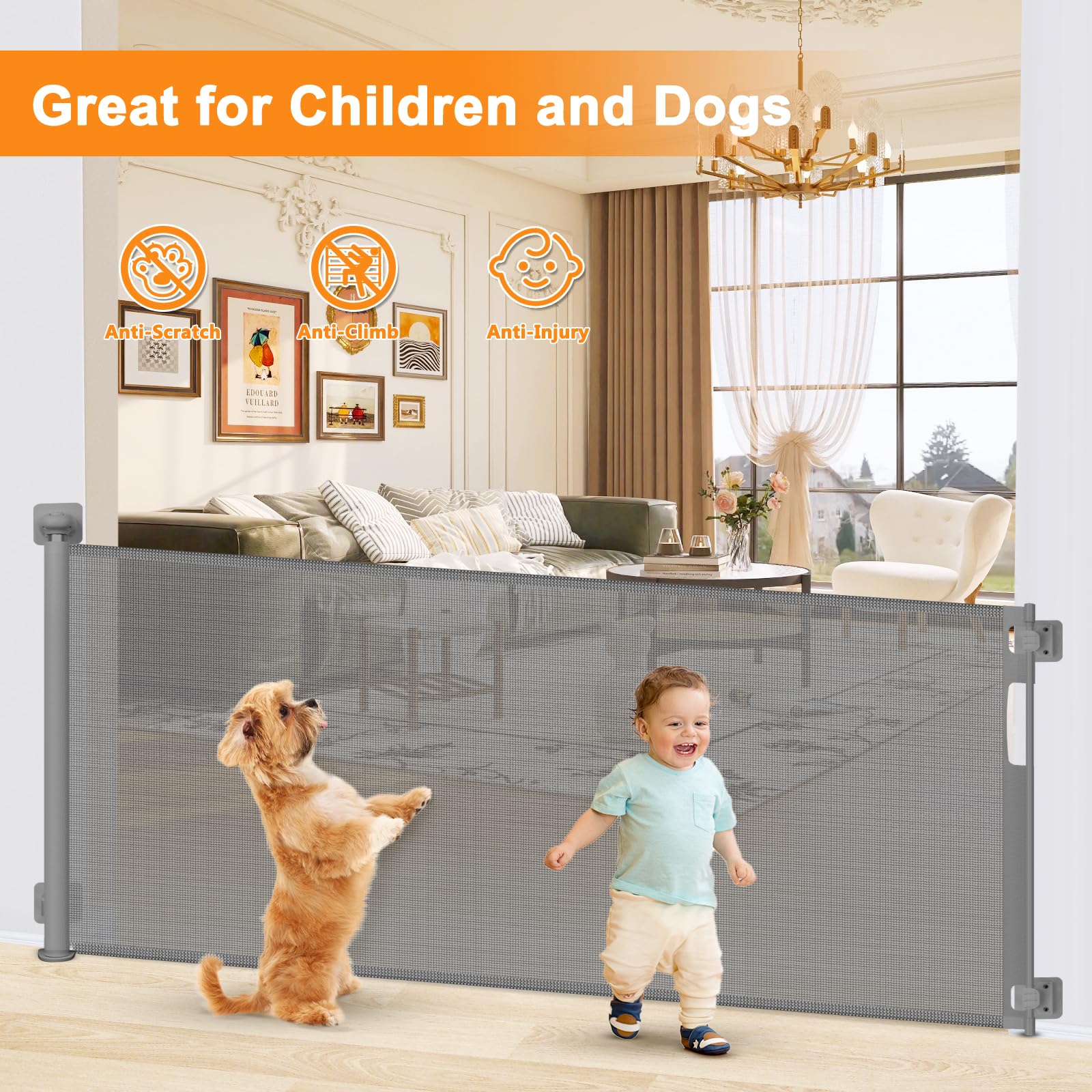 Doktorbaby mesh fabric close-up highlights pet and child-safe barrier