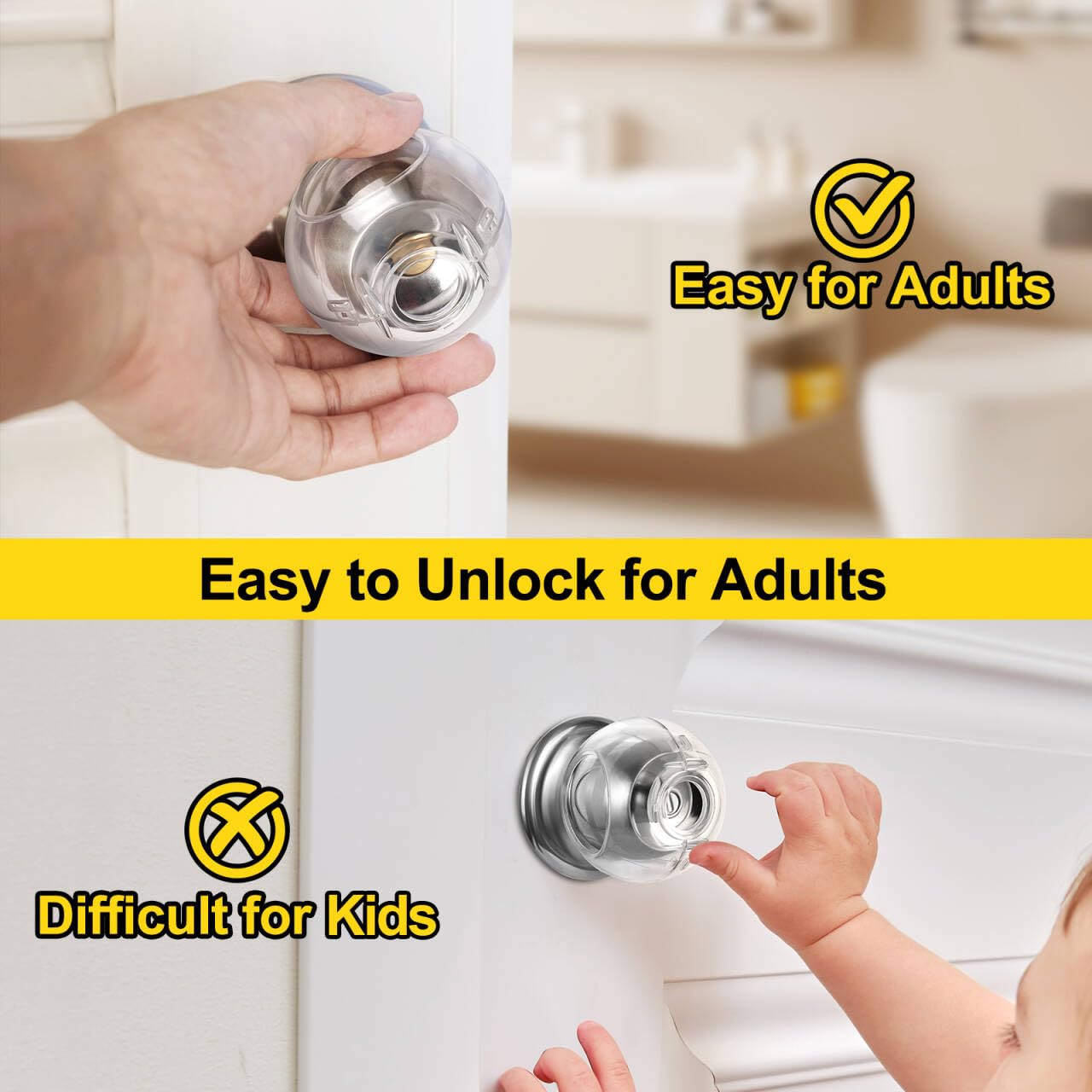 Doktorbaby non-toxic PC material emphasizes safe, reusable home protection.