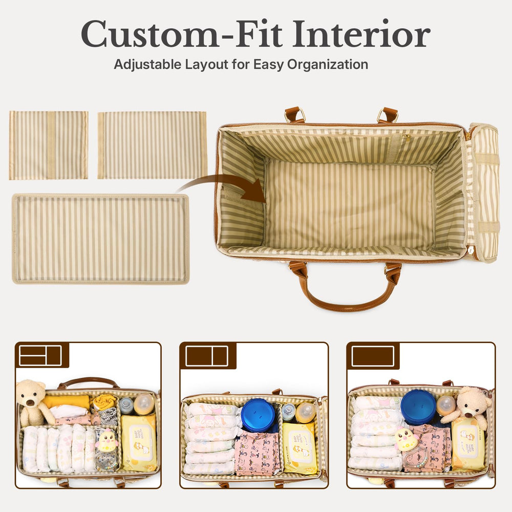 DOKUS & CO Luxe Diaper Caddy dimensions 16x8x9.5 inches