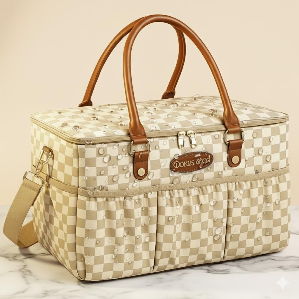 DOKUS & CO Luxe Pet travel tote in car trunk scenario