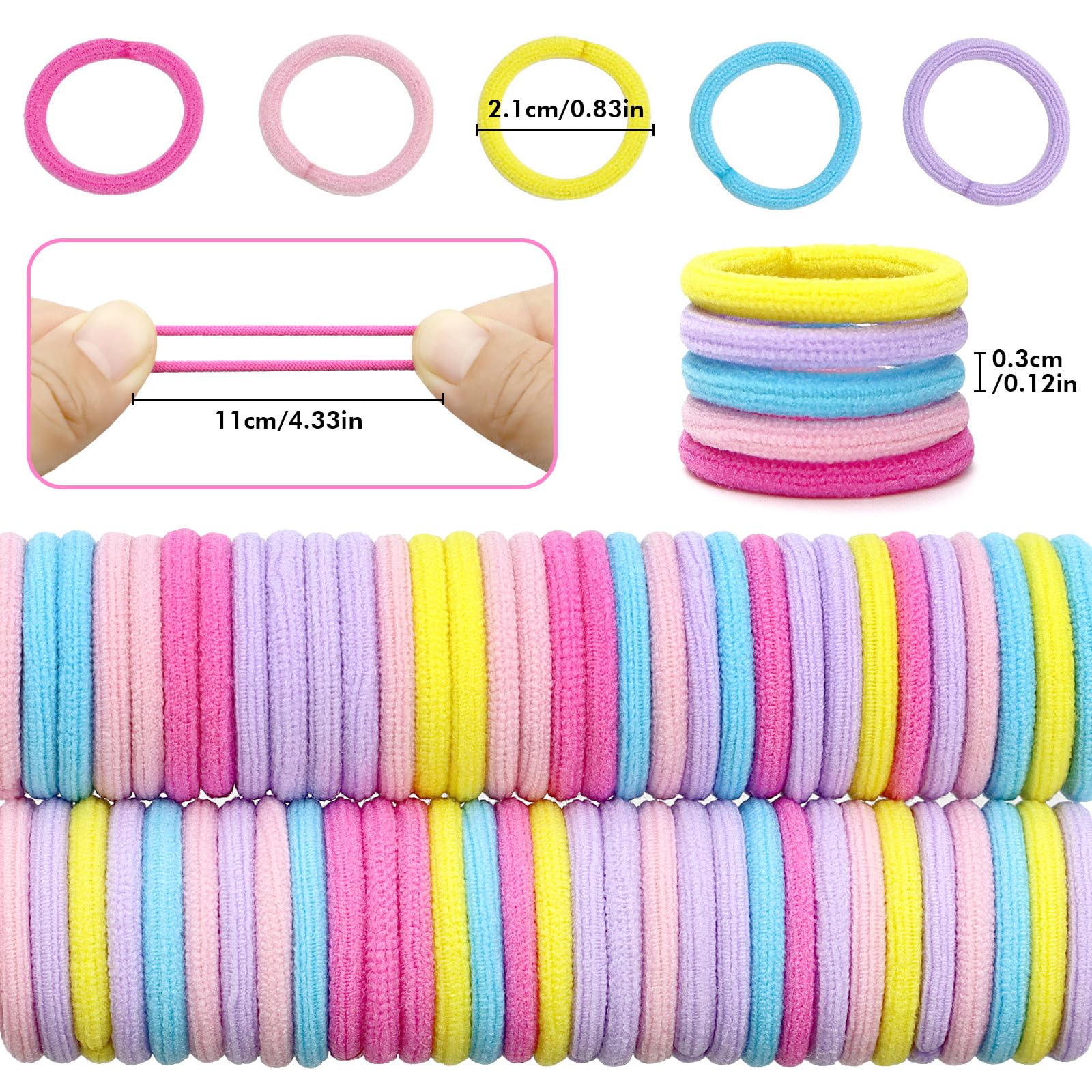 Dolahair colorful elastic bands for kids offer easy, vibrant styling.