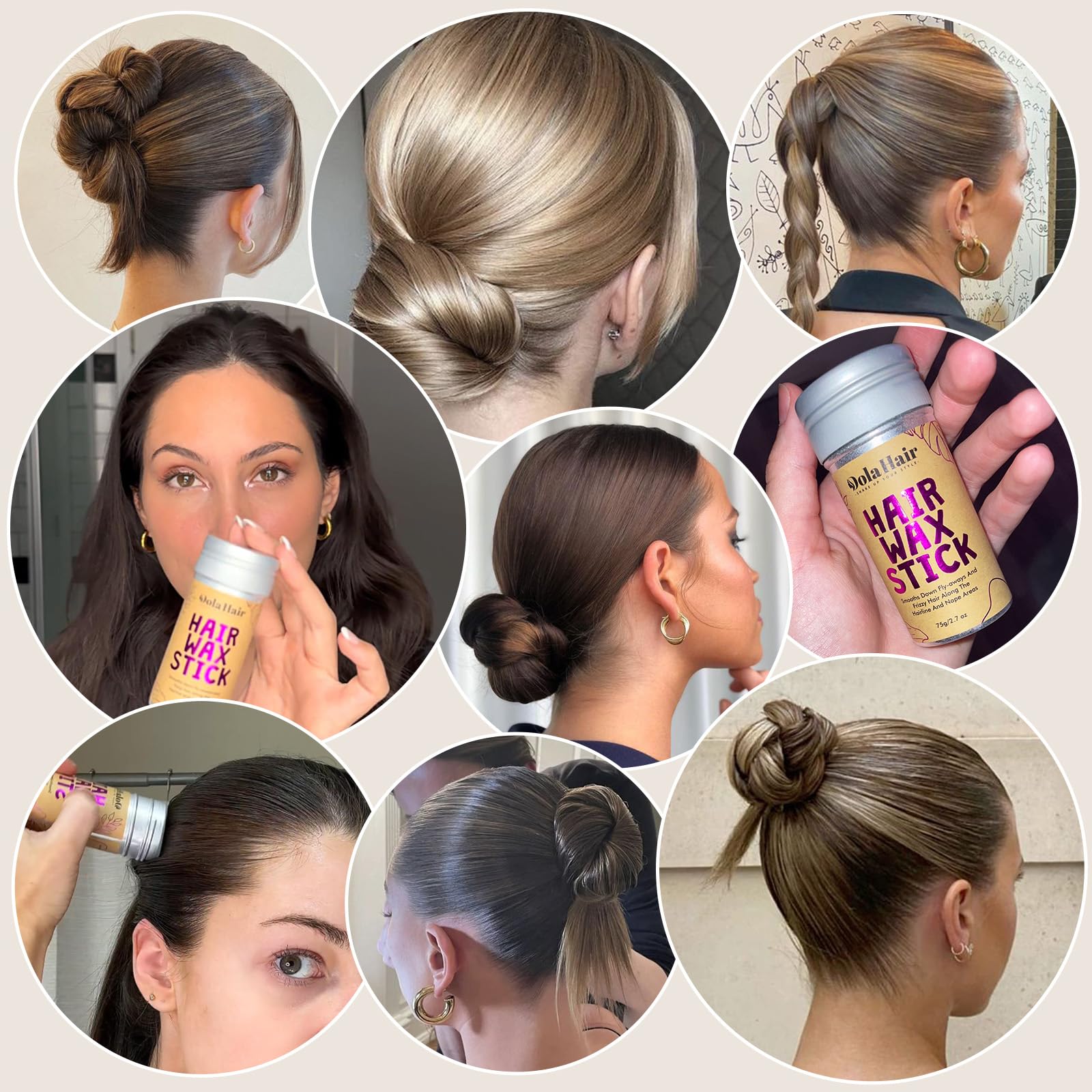 Dolahair hair loop styling tool 2 supports neat updos.
