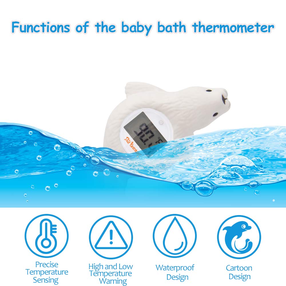 Doli Yearning bath thermometer showing room temperature for safer nursery comfort.