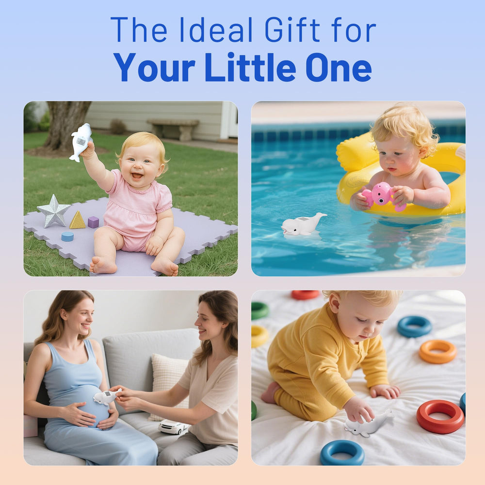 Doli Yearning floating thermometer doubles as a playful bath toy