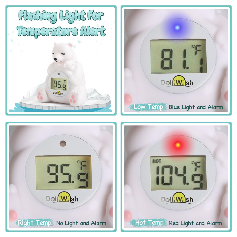 DoliWish BPA-free materials ensure a safe bath toy for baby.