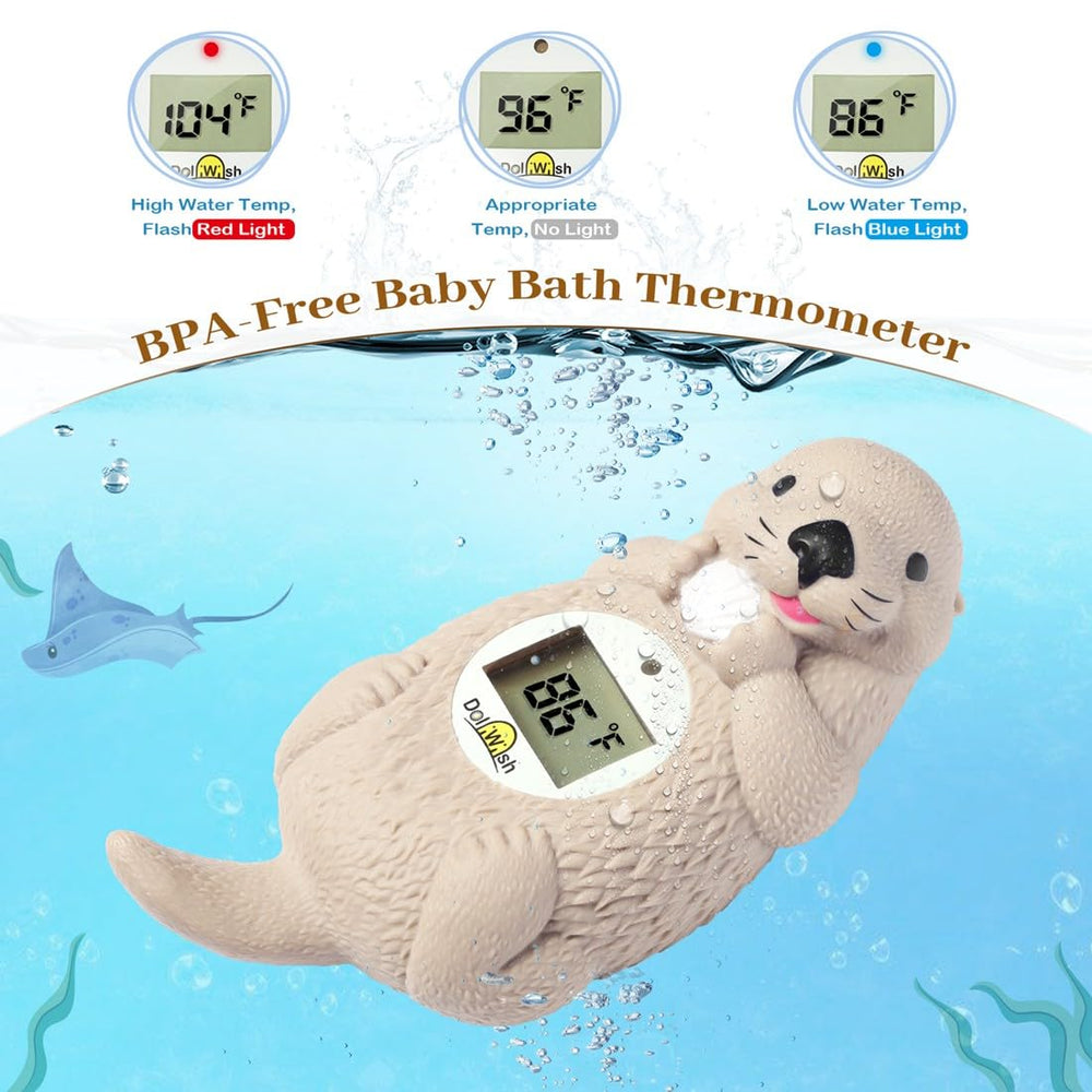 DoliWish digital thermometer Fahrenheit-Celsius toggle provides flexible temperature reading.