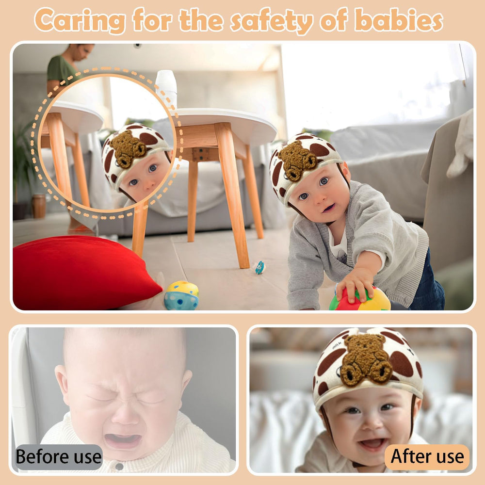 Domayllay Baby Helmet ventilation holes promote airflow and cooling.