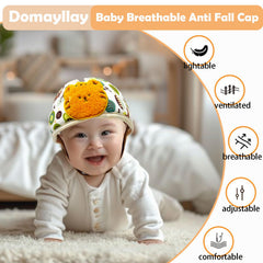 Domayllay Little Tiger helmet side view demonstrates adjustable straps for secure fit